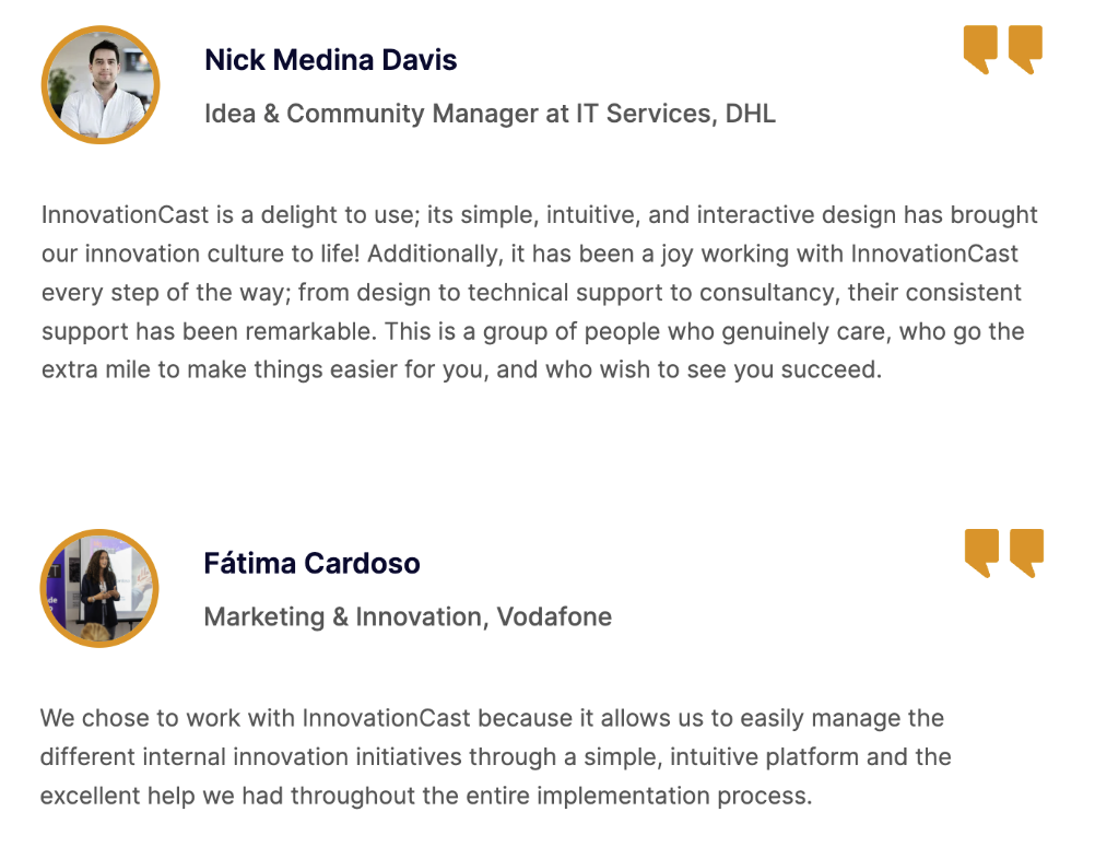 InnovationCast reviews: Simple, intuitive, interactive design, great support