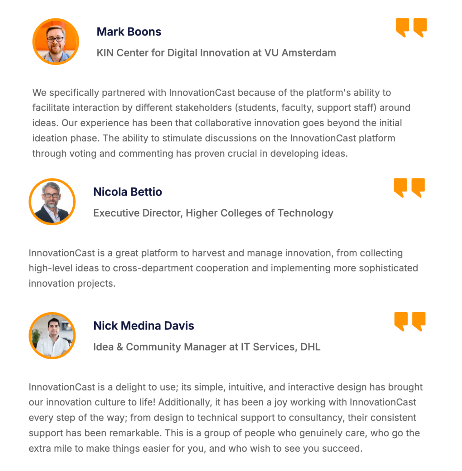 InnovationCast reviews: Great platform, simple, intuitive, and supports ideas for schools (students, staff, and faculty)