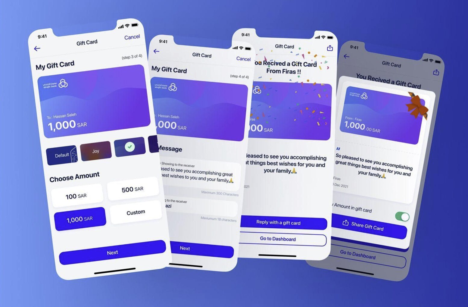 Riyad Bank: Personalized Visa Gift Cards