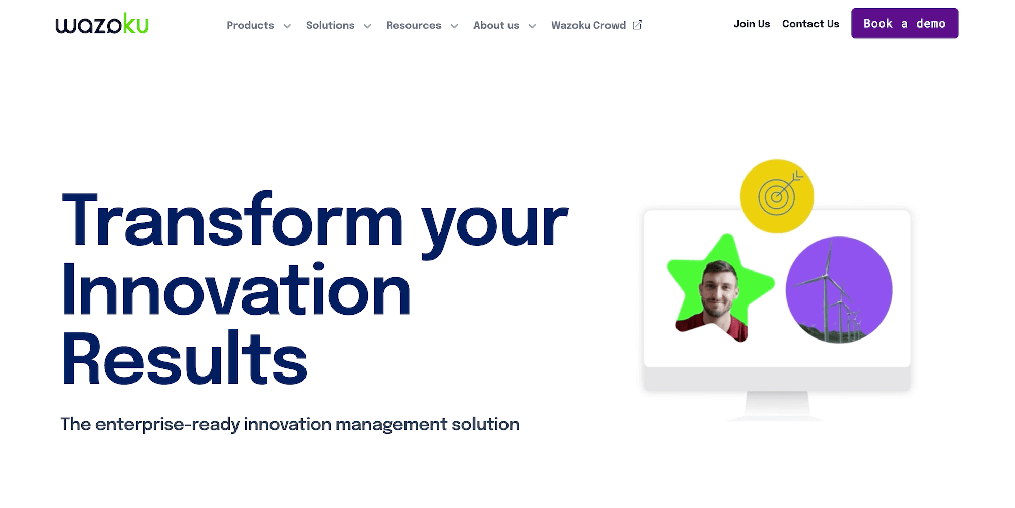 Wazoku homepage: Transform your innovation results